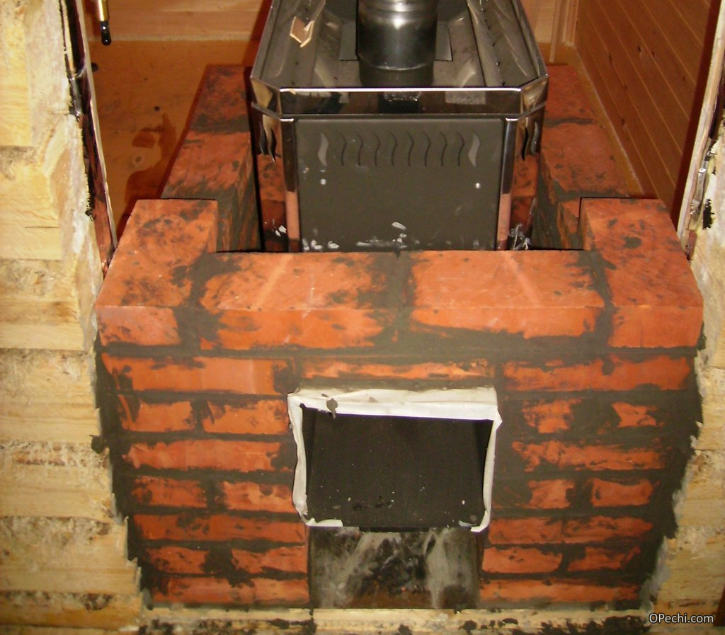 Кирпичная печка для бани и ее особенности