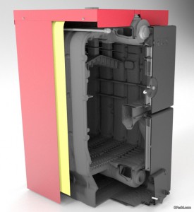 Чугунный твердотопливный котел